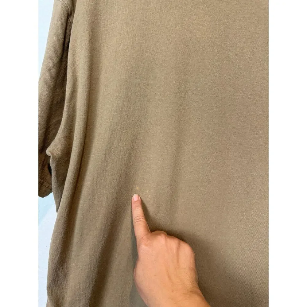 Carhartt T Shirt‎ Short Sleeve Crew Neck Men Size Large Original Fit Loose Beige - Picture 9 of 9